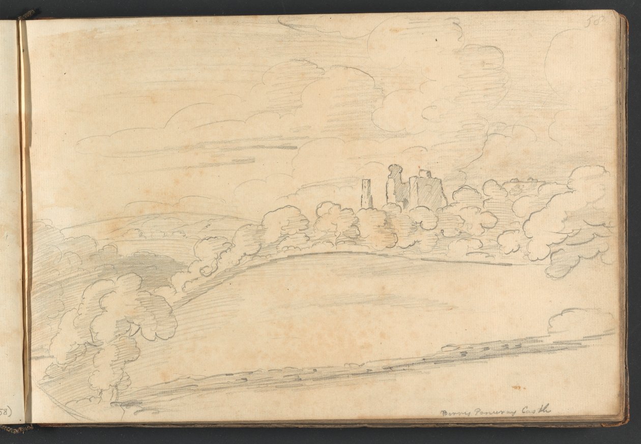 Berry Pomeroy Castle von William Brockedon