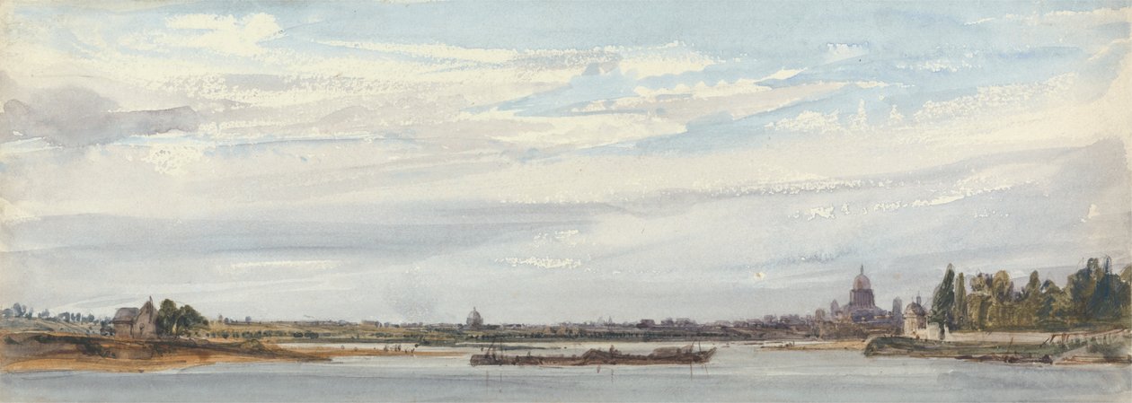 Blick auf Paris von Charenton von William Callow