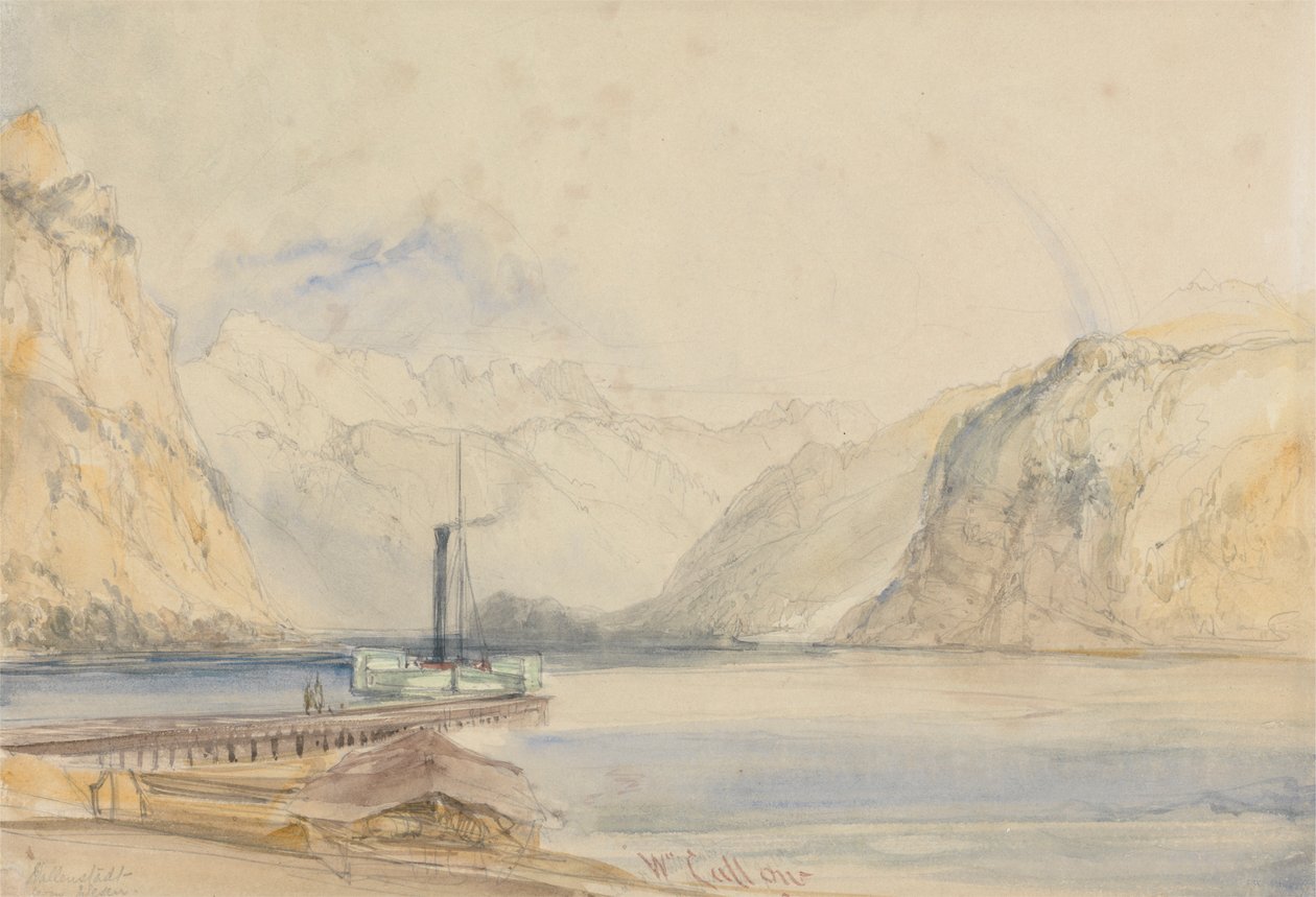 Wallenstadt von Wesen, Schweiz von William Callow