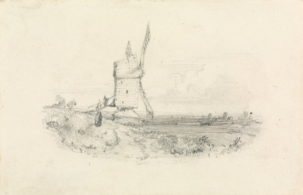 Windmühle von William Callow
