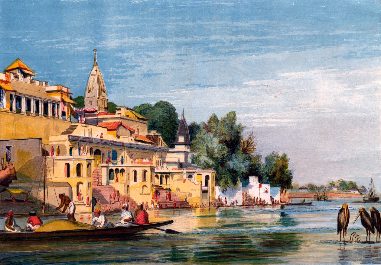 Cawnpore am Ganges, Indien, 1857 von William Carpenter