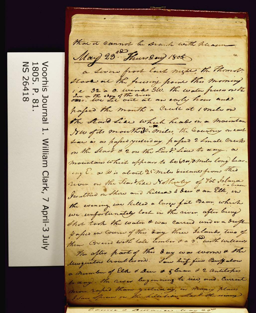 dass es nicht mit Vergnügen getrunken werden kann... von William Clark