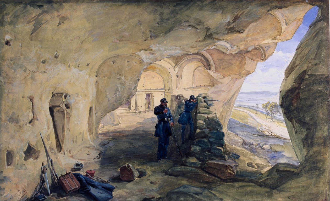 Galerien bei Inkerman von William Crimea Simpson