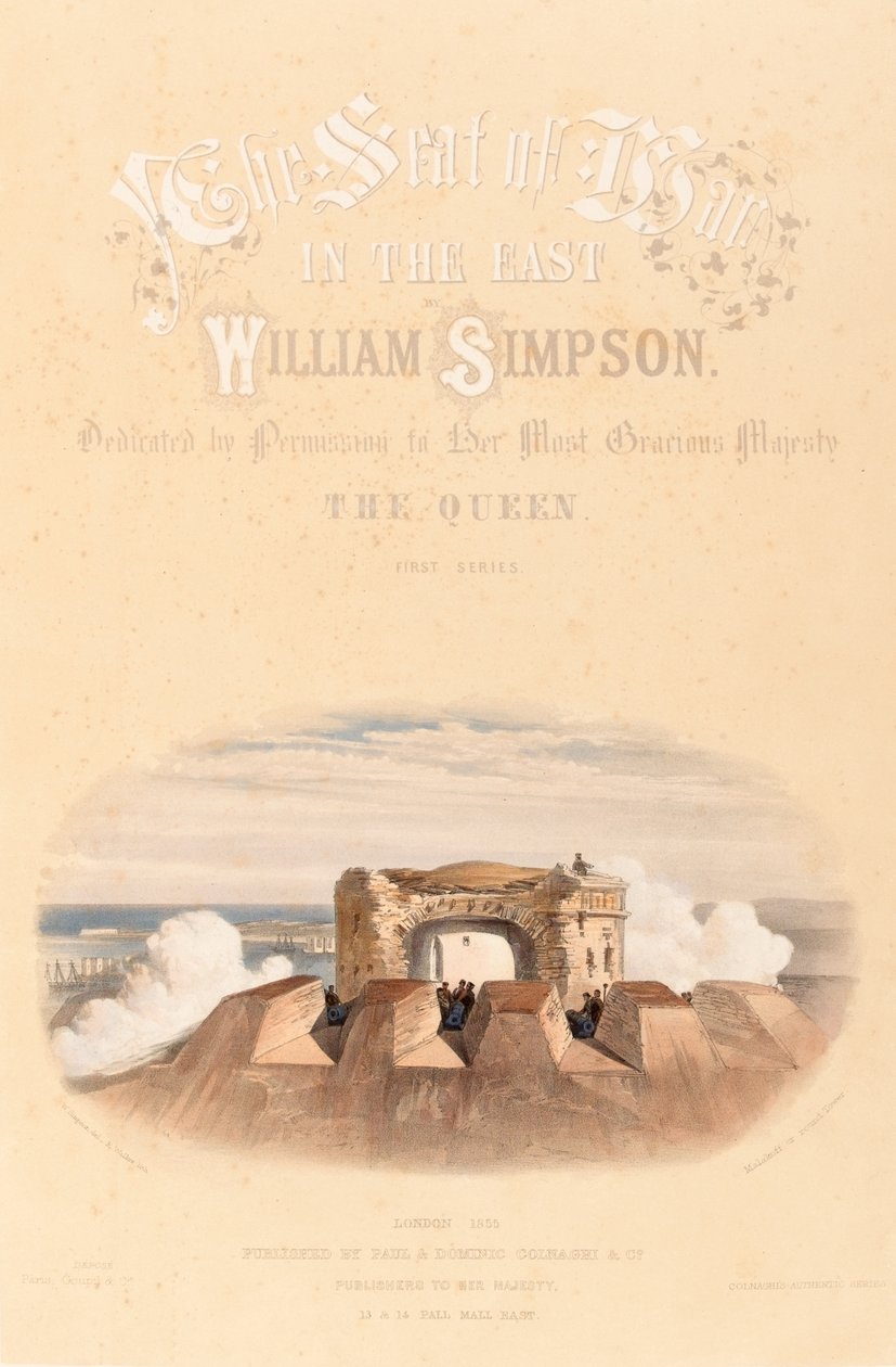 Malakoff oder Rundturm, ca. 1855 von William Crimea Simpson