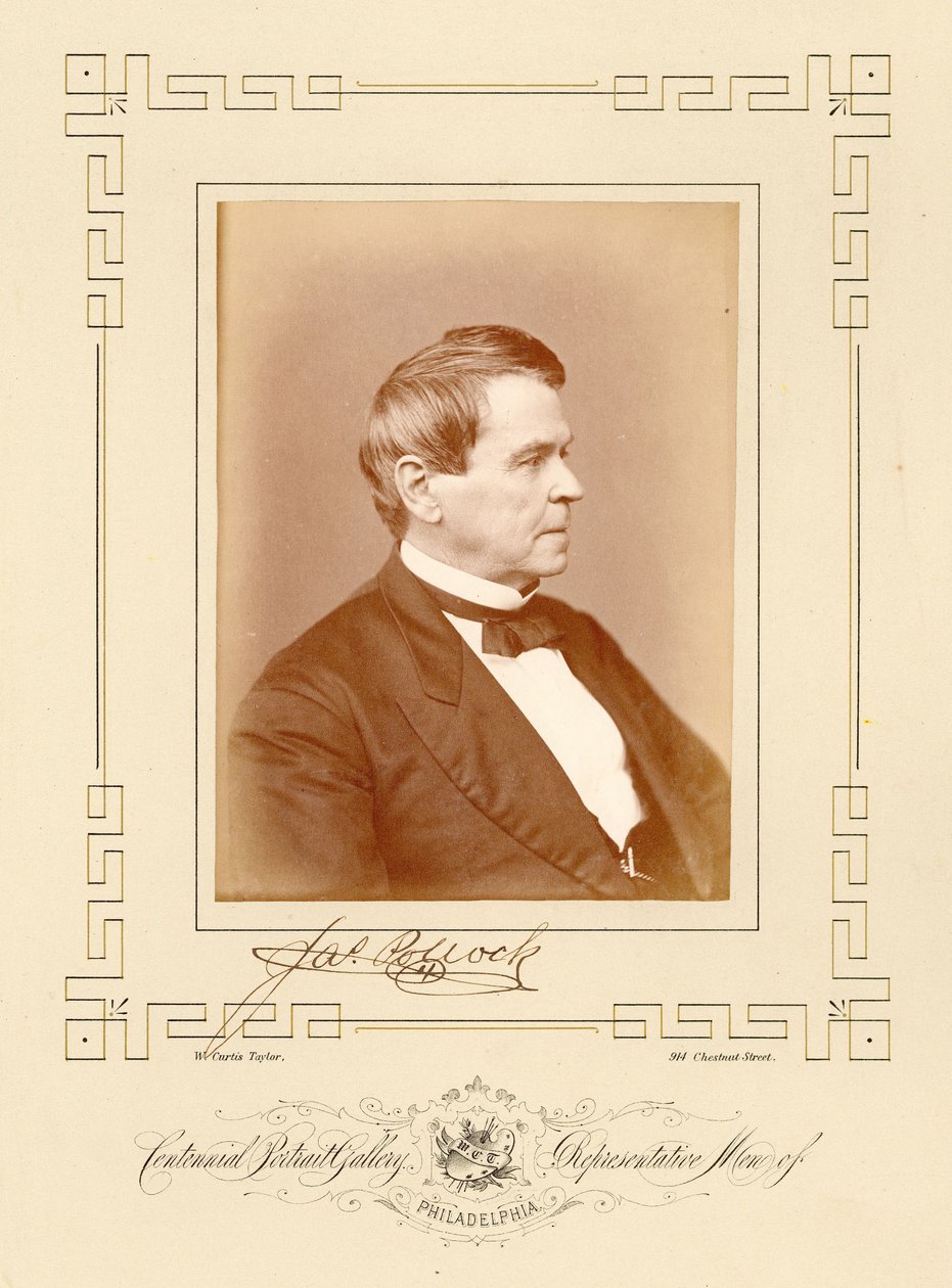 Porträt von James Pollock von William Curtis Taylor