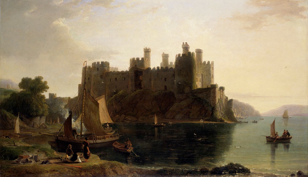 Conway Castle, 1789-1837 von William Daniell