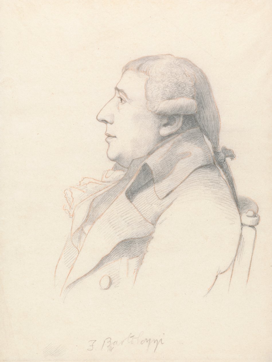 Porträt von Francesco Bartolozzi von William Daniell