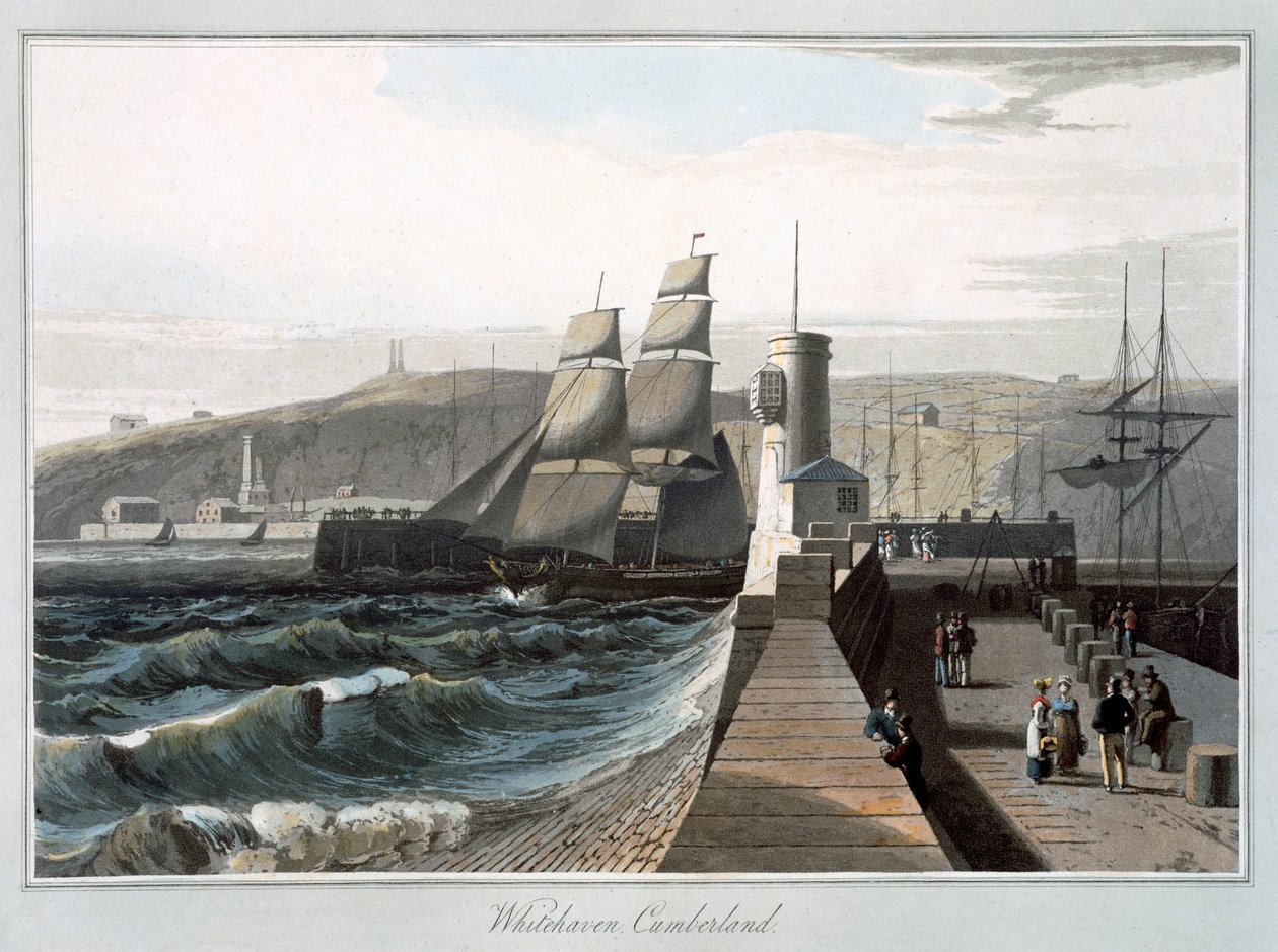 Whitehaven, Cumberland, 1814-1825 von William Daniell