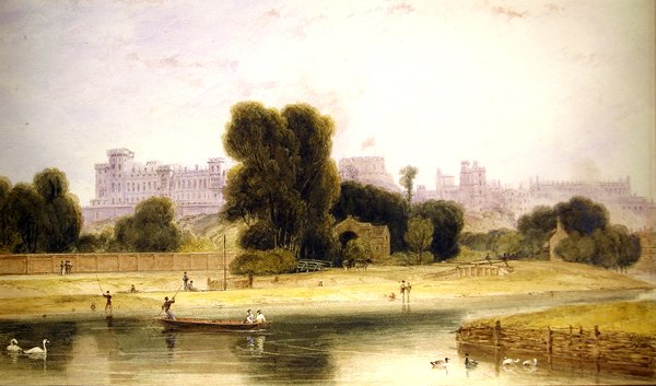 Windsor Castle von Eton, Berkshire von William Daniell