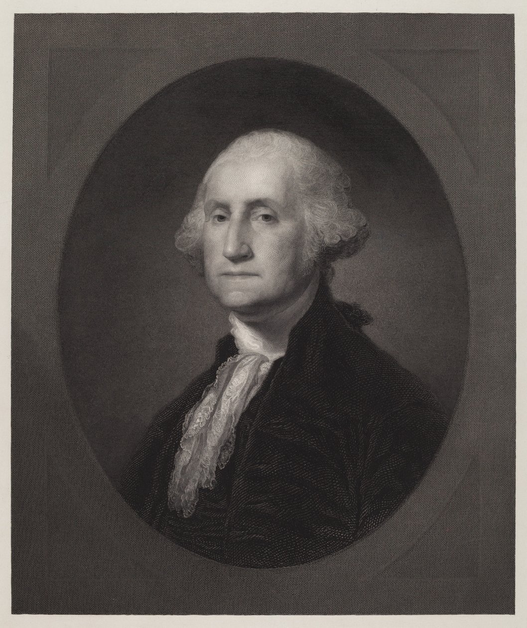 George Washington von William Edgar Marshall after Gilbert Stuart