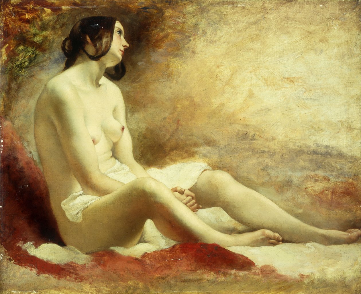 Studie eines drapierten Aktes von William Etty