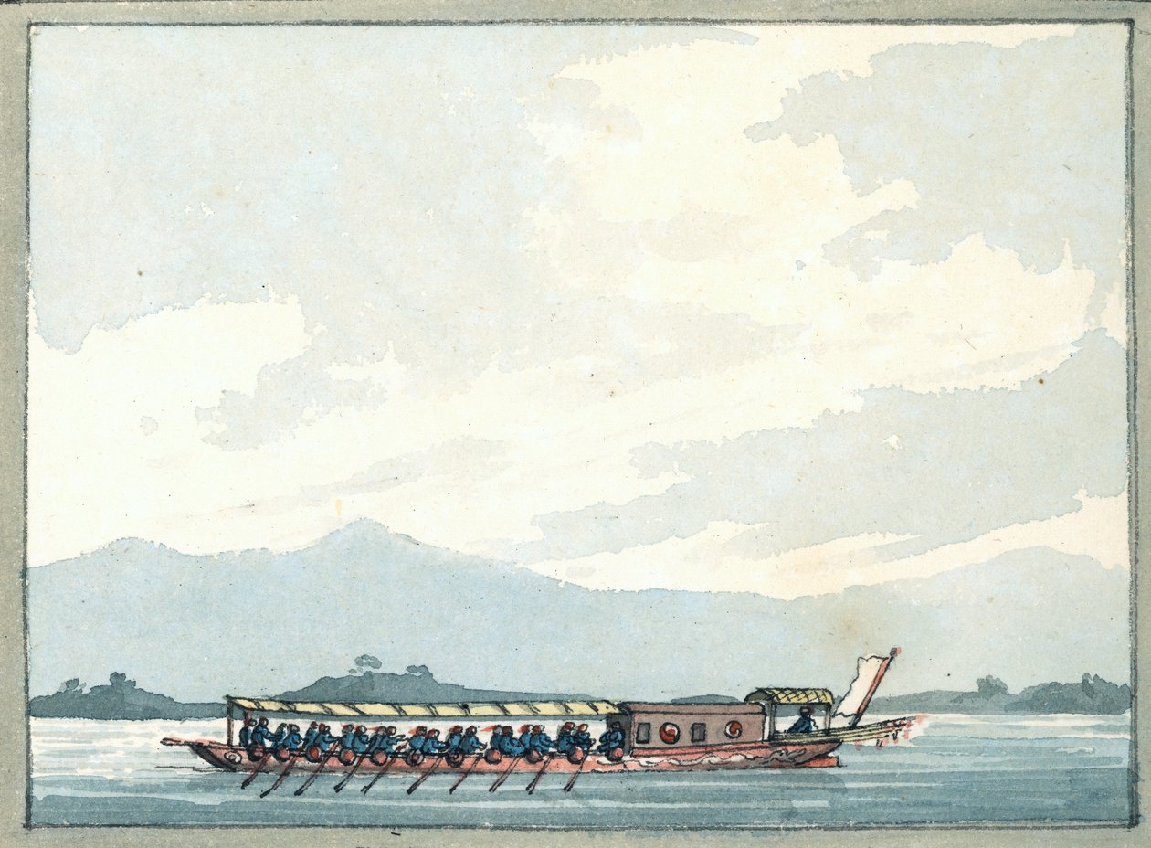 Chinesisches Kriegsschiff von William Ffarington