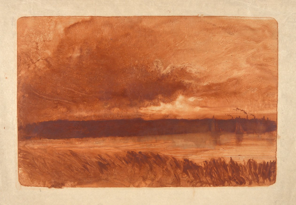 Flusslandschaft, New Haven von William Fowler Hopson