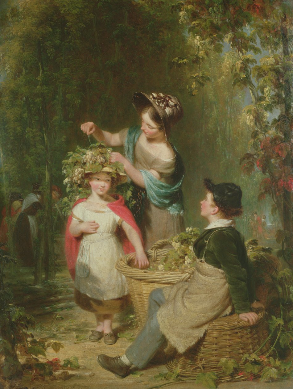 Der Hopfenkranz, 1834 von William Frederick Witherington