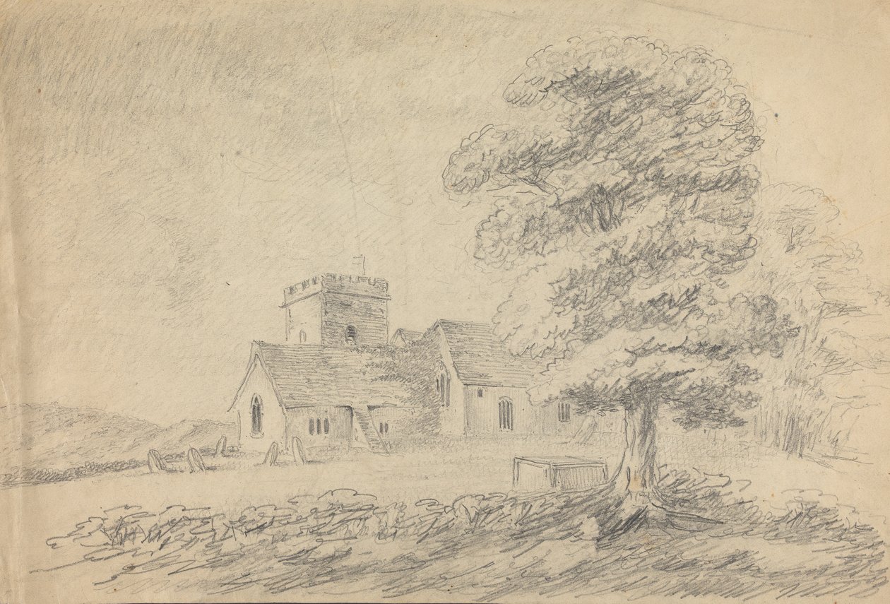 Ansicht der Kirche von Boldre von William Gilpin