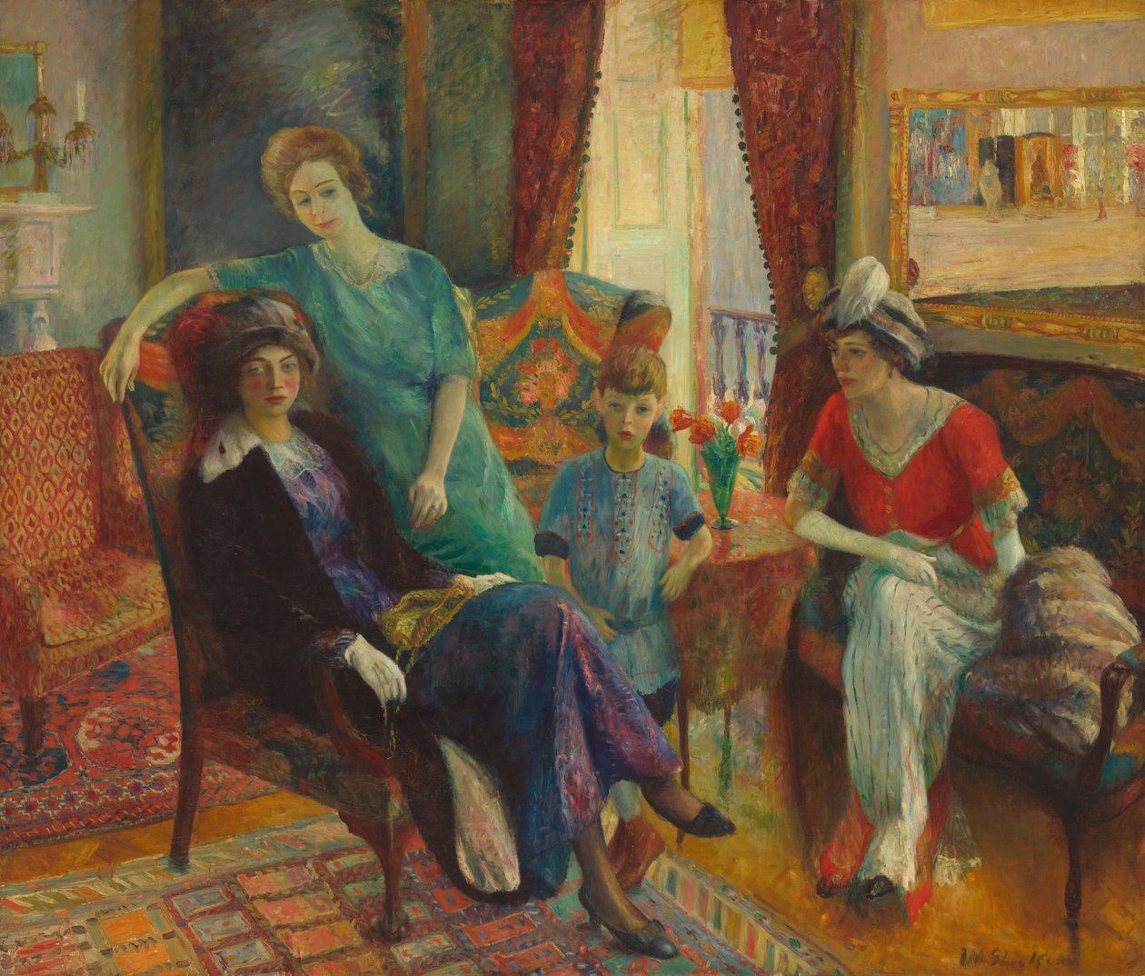 Familiengruppe von William Glackens
