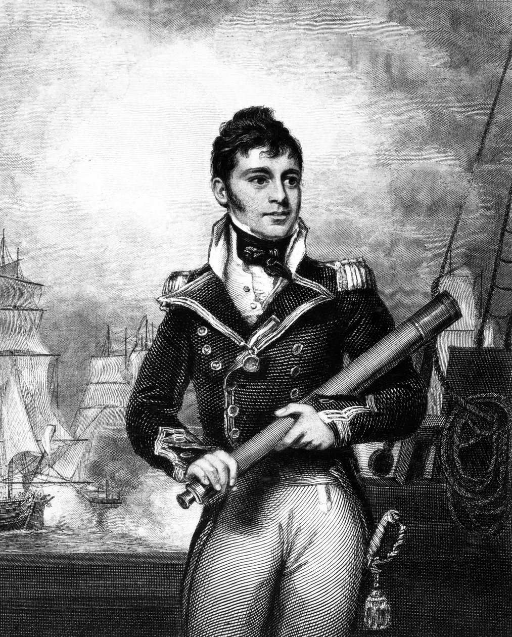Sir William Hoste, ca. 1833 von William Greatbach