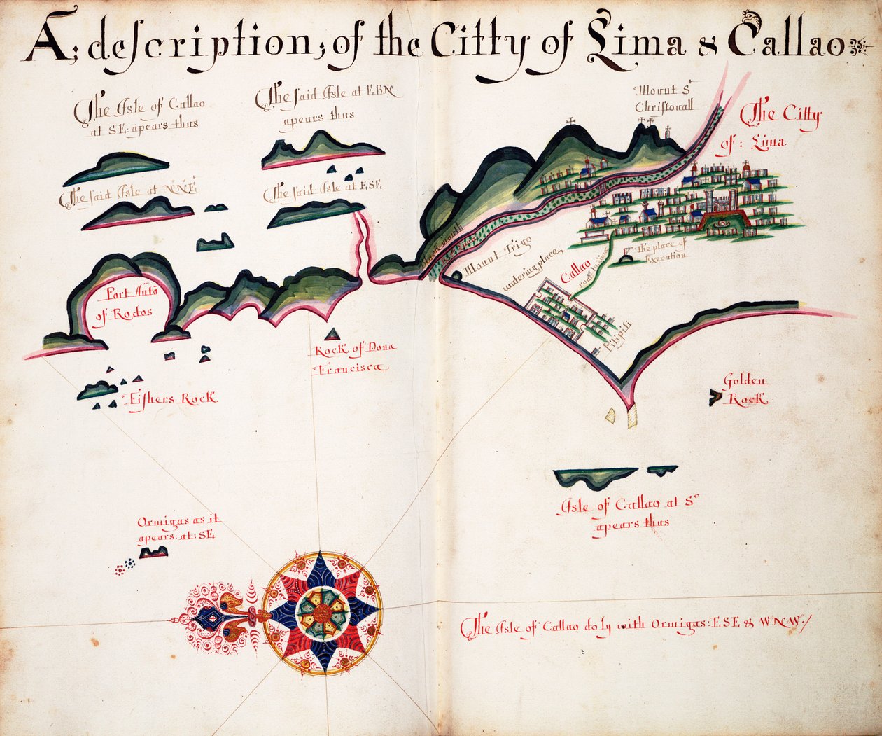 Karte von Lima und Callao von William Hack