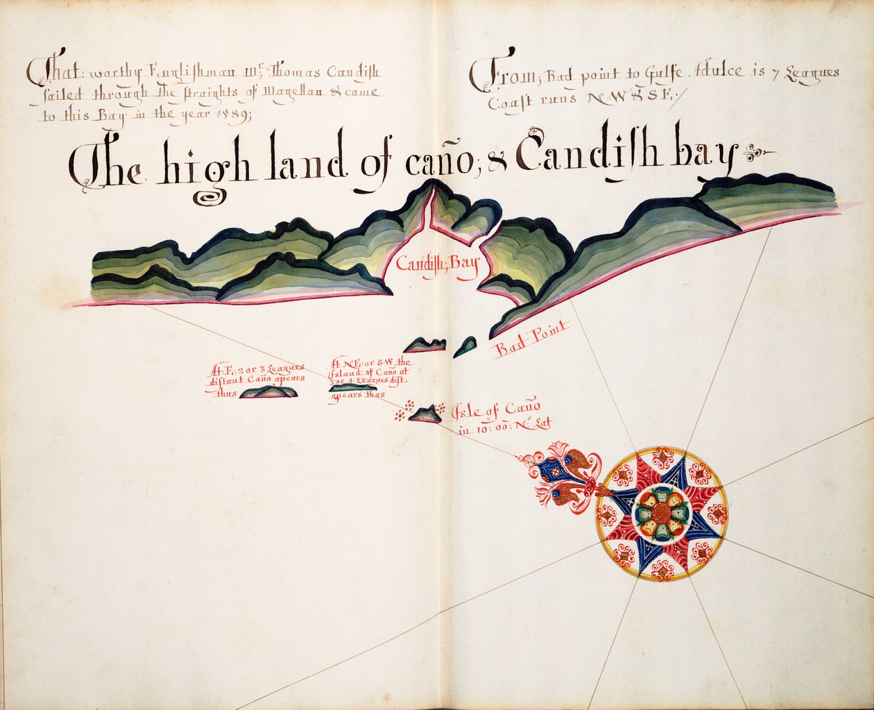 Das Hochland von Cano und Candish Bay von William Hack