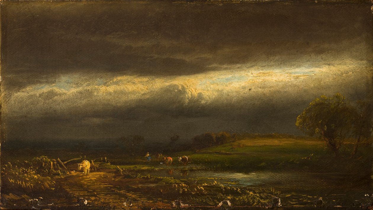 Sturm kommt, Cayuga-See (N.Y.) von William Hart