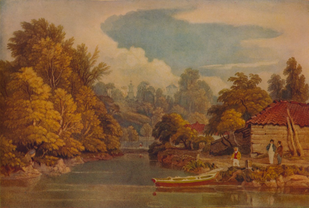 Am Flussufer, 19. Jahrhundert von William Havell