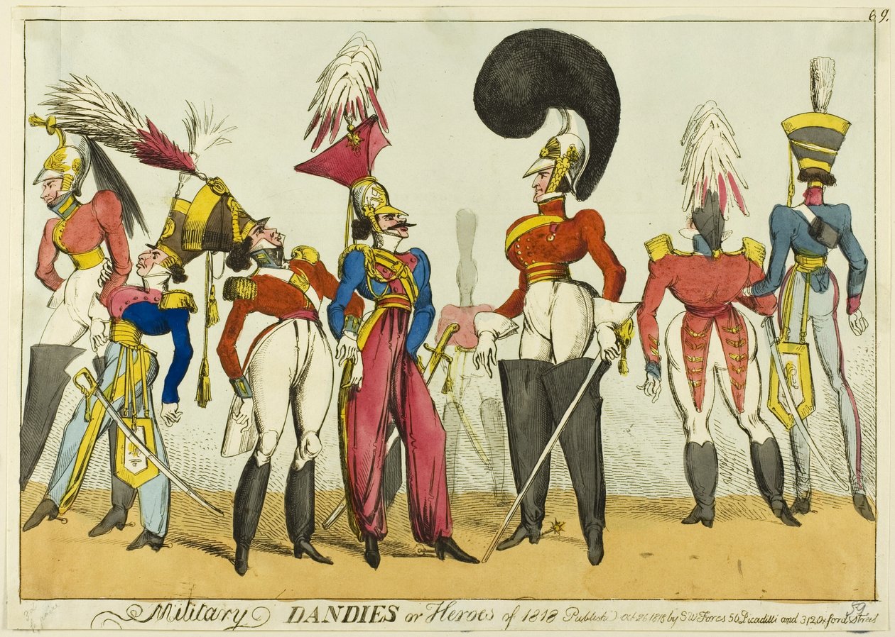 Militärische Dandys oder Helden von 1818 von William Heath