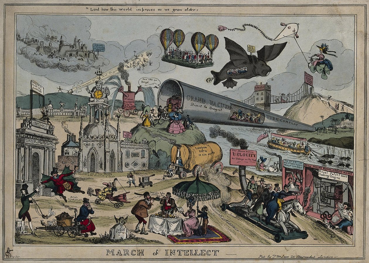 Der Marsch des Intellekts, 1829 von William Heath