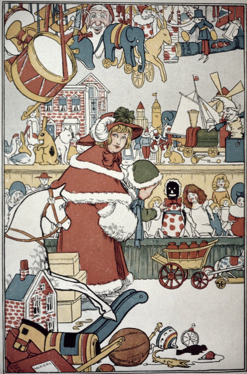 Spielzeug für Weihnachten, ca. 1900 von William Heath Robinson