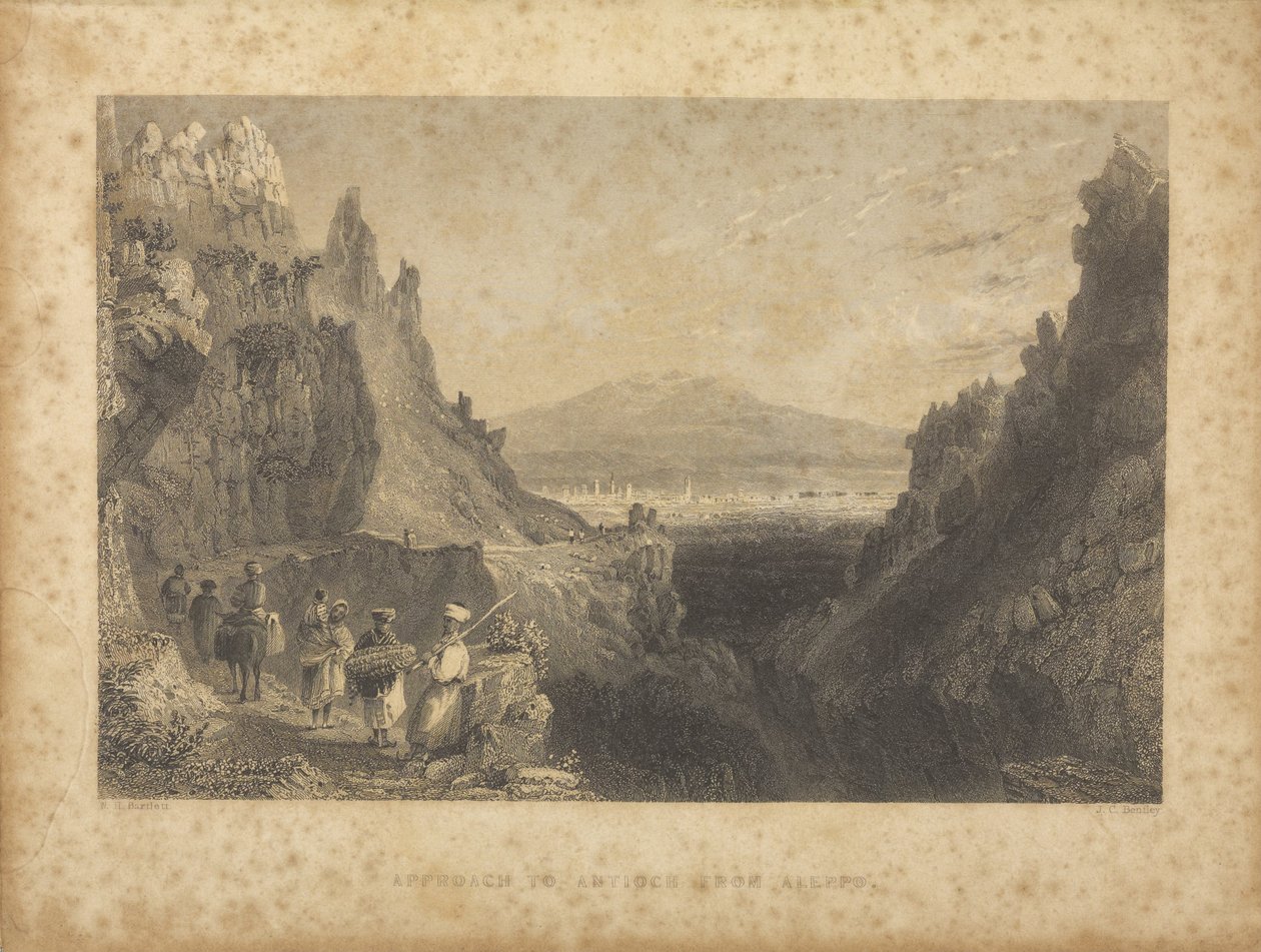 Zugang zu Antiochia von Aleppo von William Henry Barrett