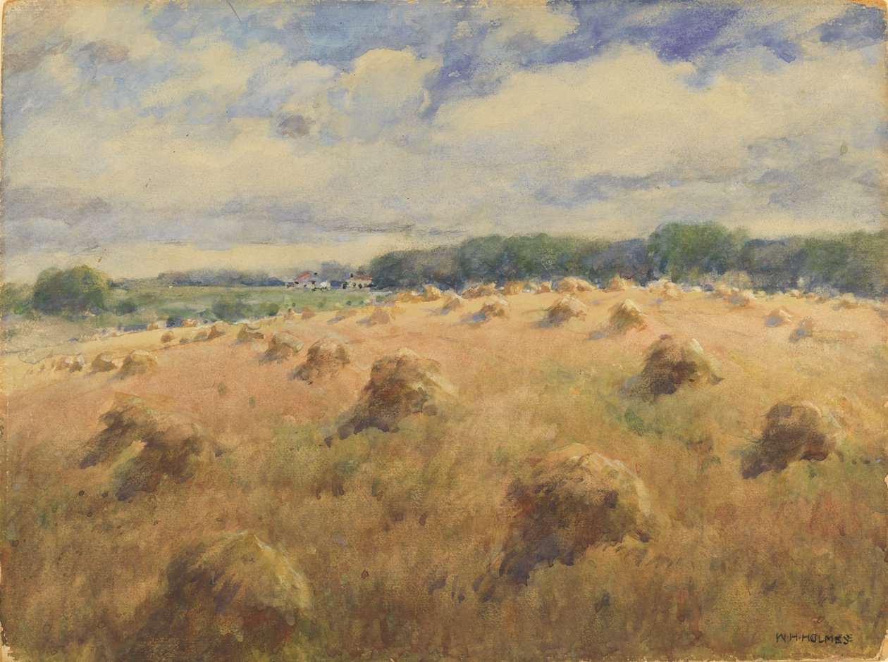 Weizenfelder in Maryland, n.d. von William Henry Holmes