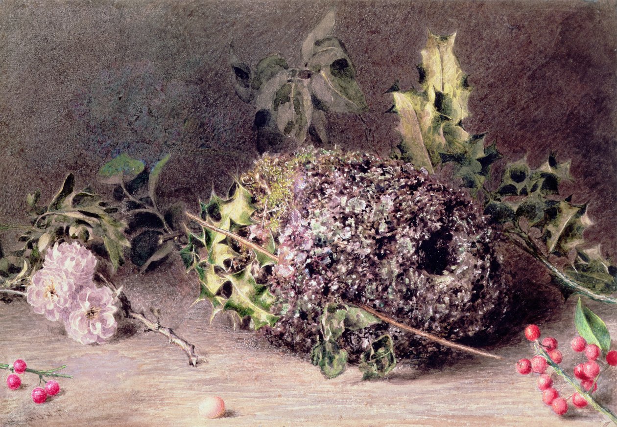 Nest der Schwanzmeisen von William Henry Hunt