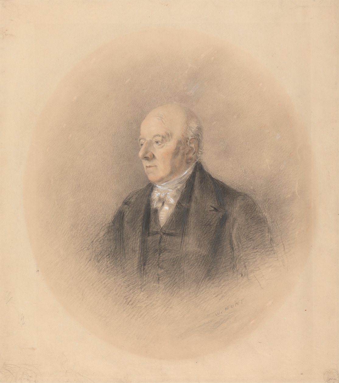 Porträt eines Gentlemans von William Henry Hunt