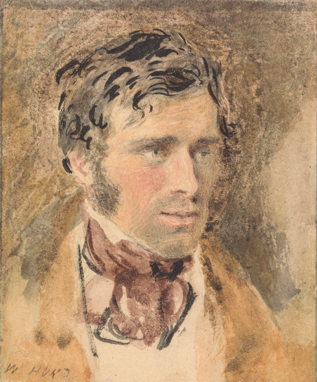 Porträt eines Mannes von William Henry Hunt