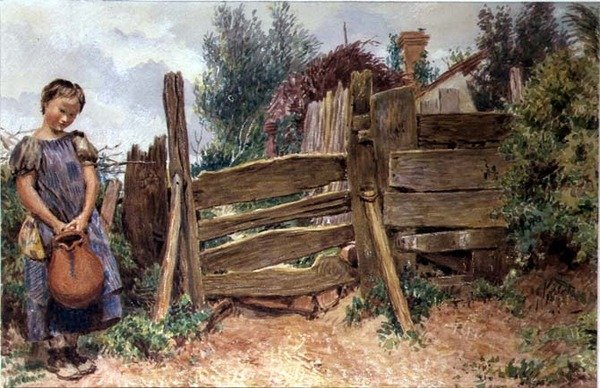 Der zerbrochene Krug von William Henry Hunt