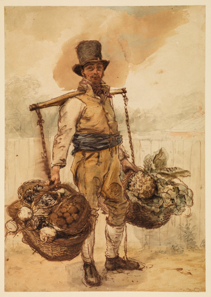 Der Gärtner, ca. 1825 von William Henry Hunt