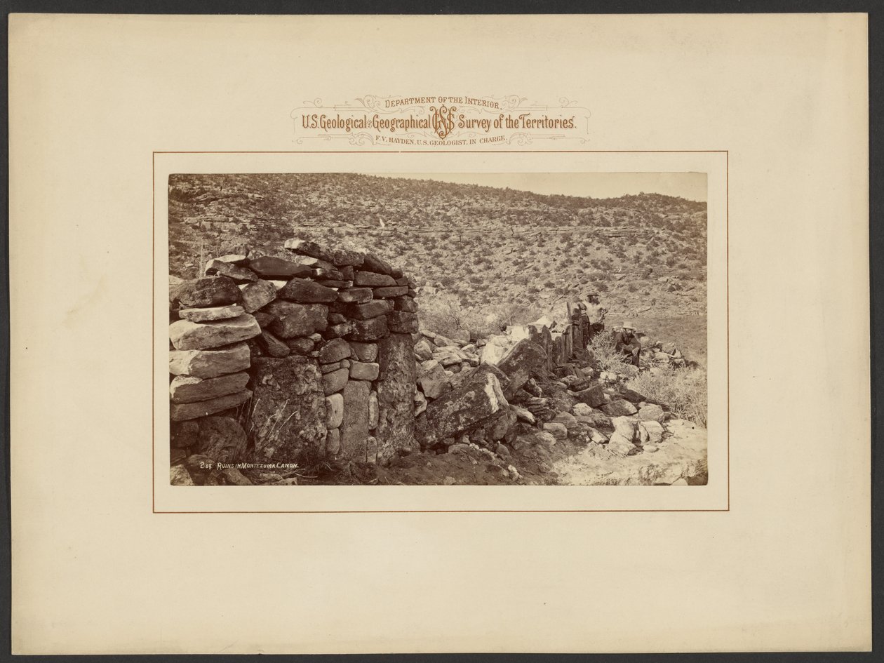 Ruinen im Montezuma-Cañon von William Henry Jackson