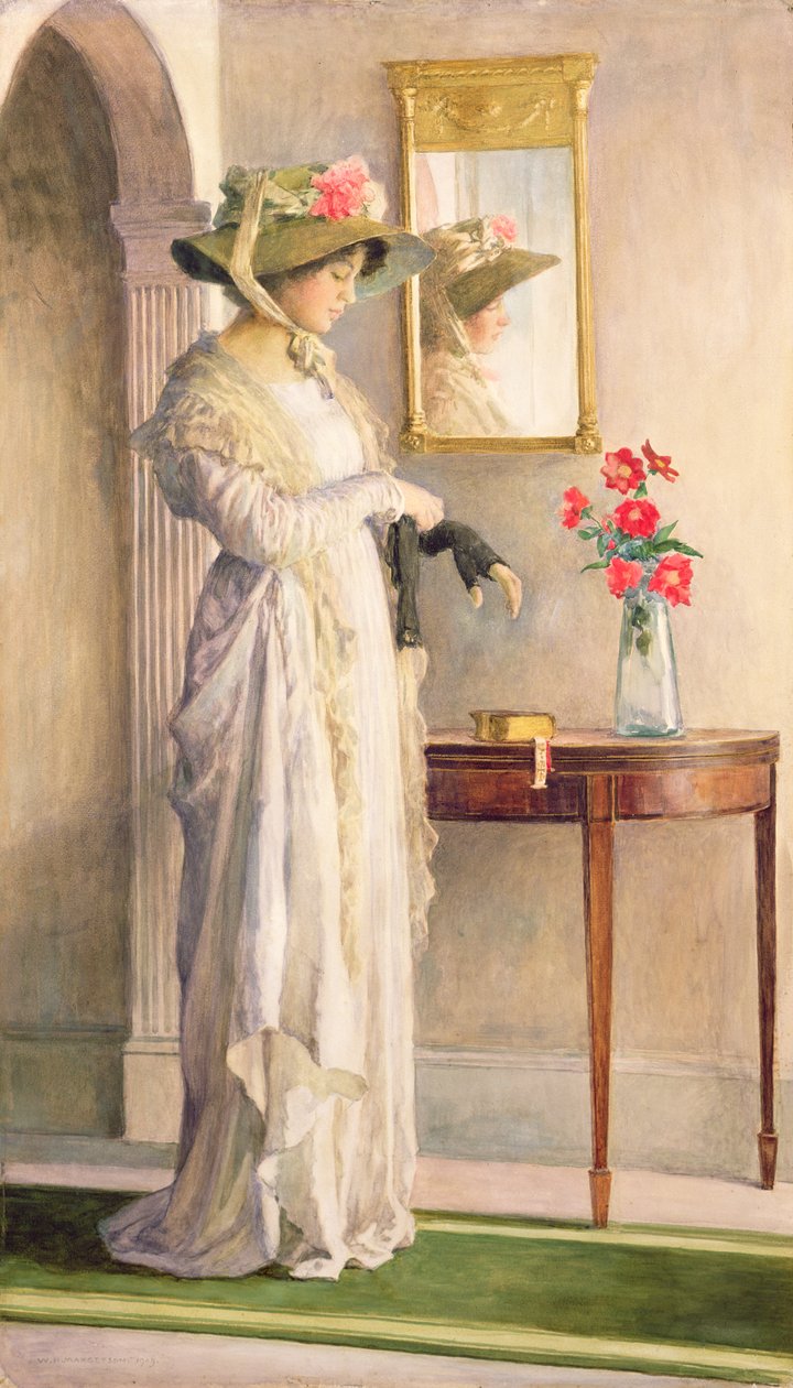 Ein Moment der Reflexion, 1909 von William Henry Margetson