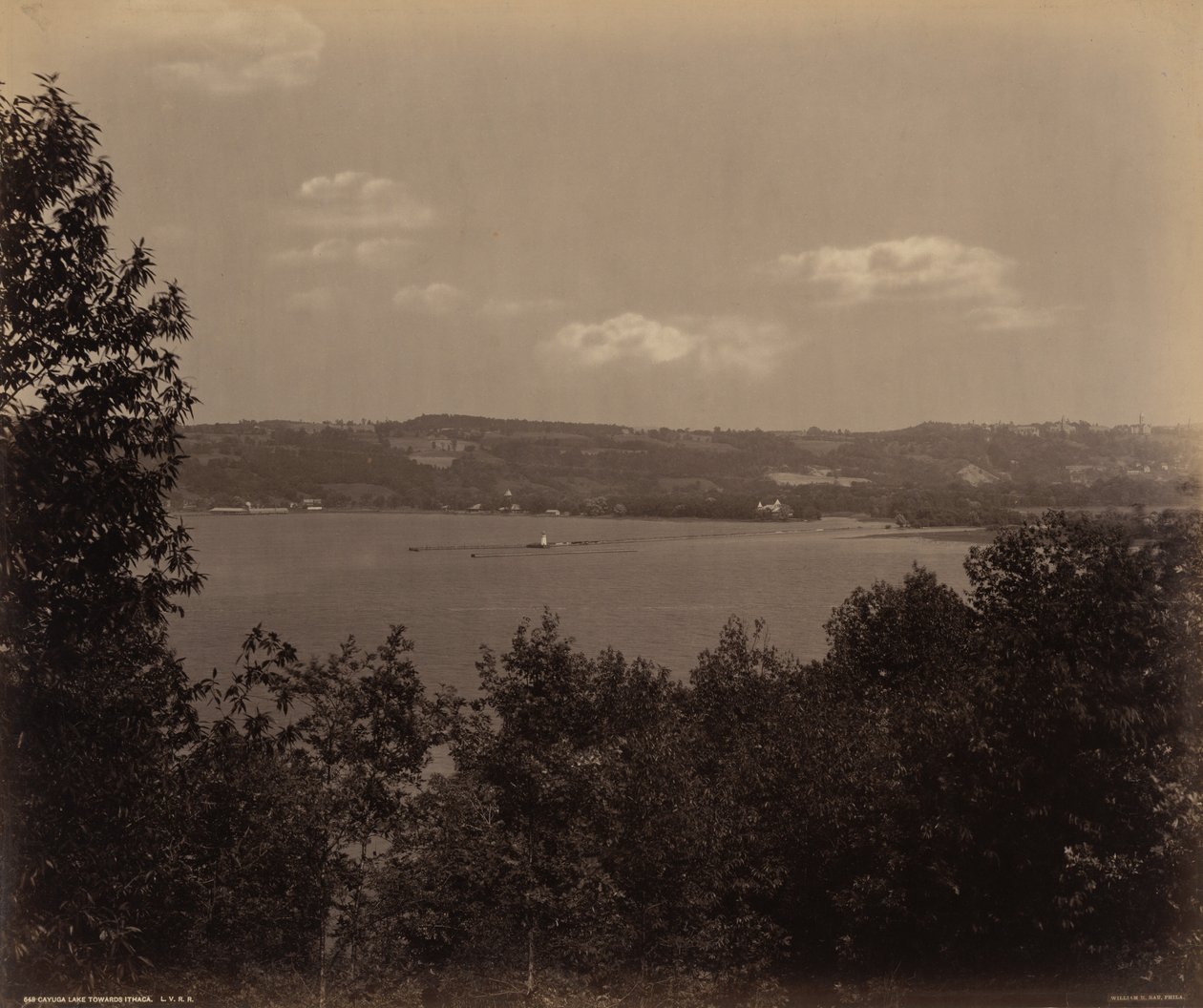 Cayuga-See Richtung Ithaca, ca. 1895 von William Herman Rau