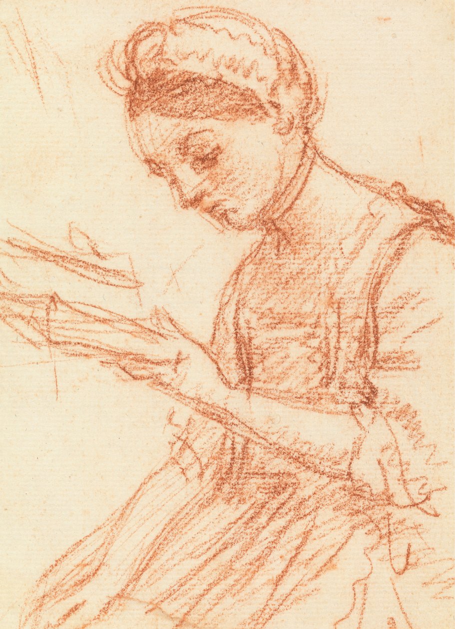 Junge Dame mit einem Buch von William Hoare