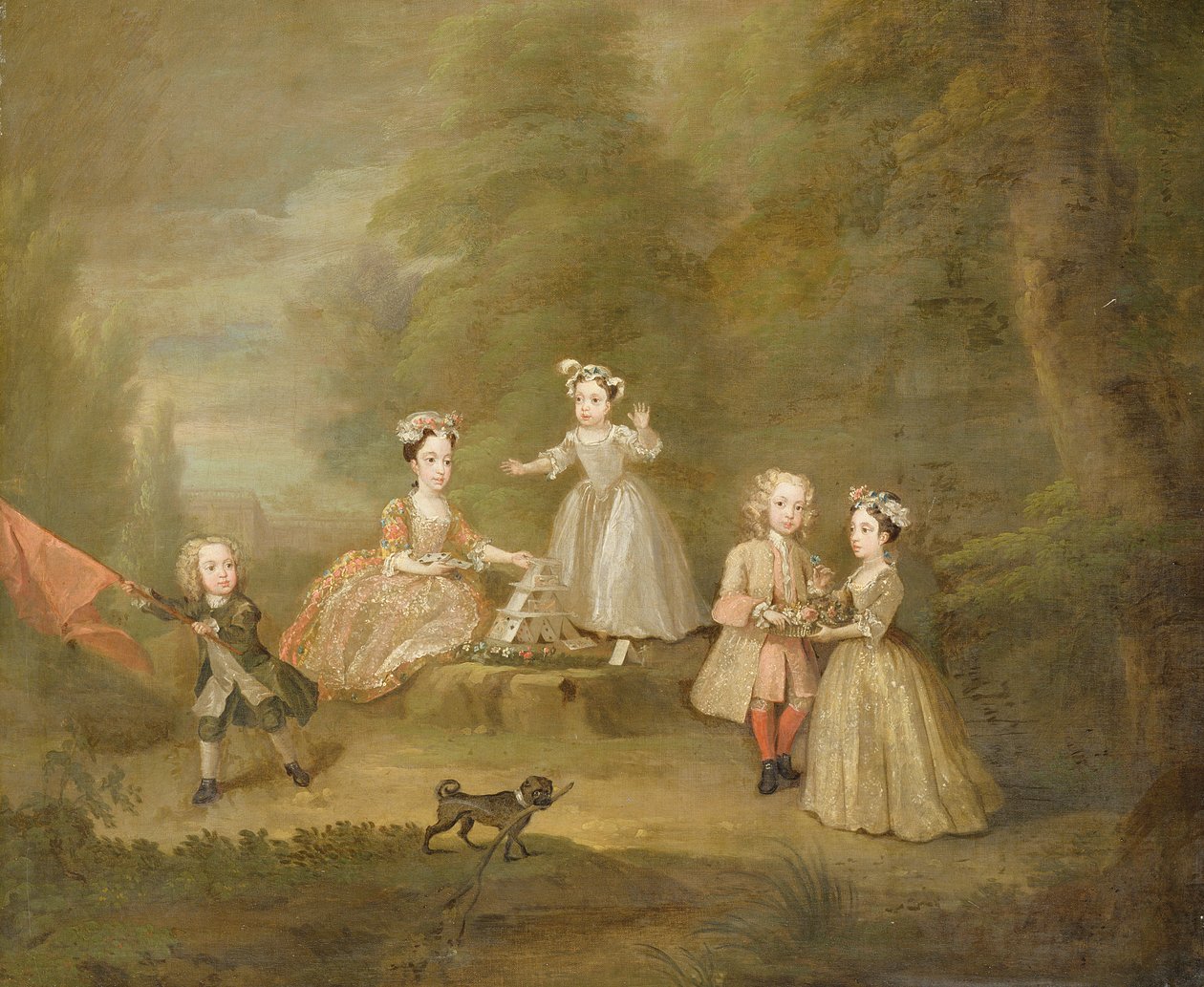 Ein Kartenhaus von William Hogarth