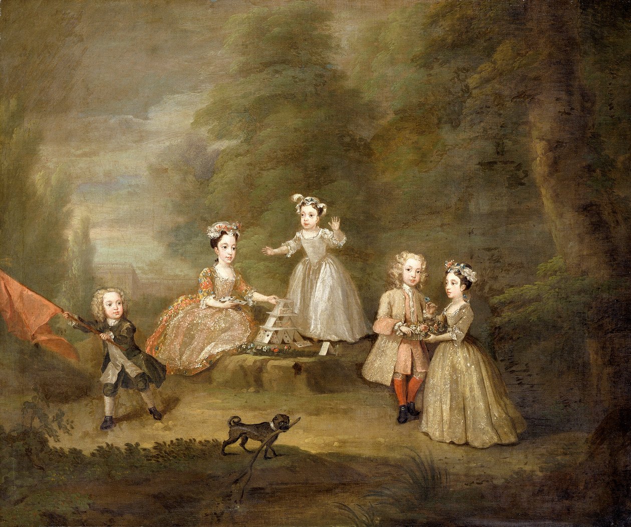 Ein Kartenhaus von William Hogarth
