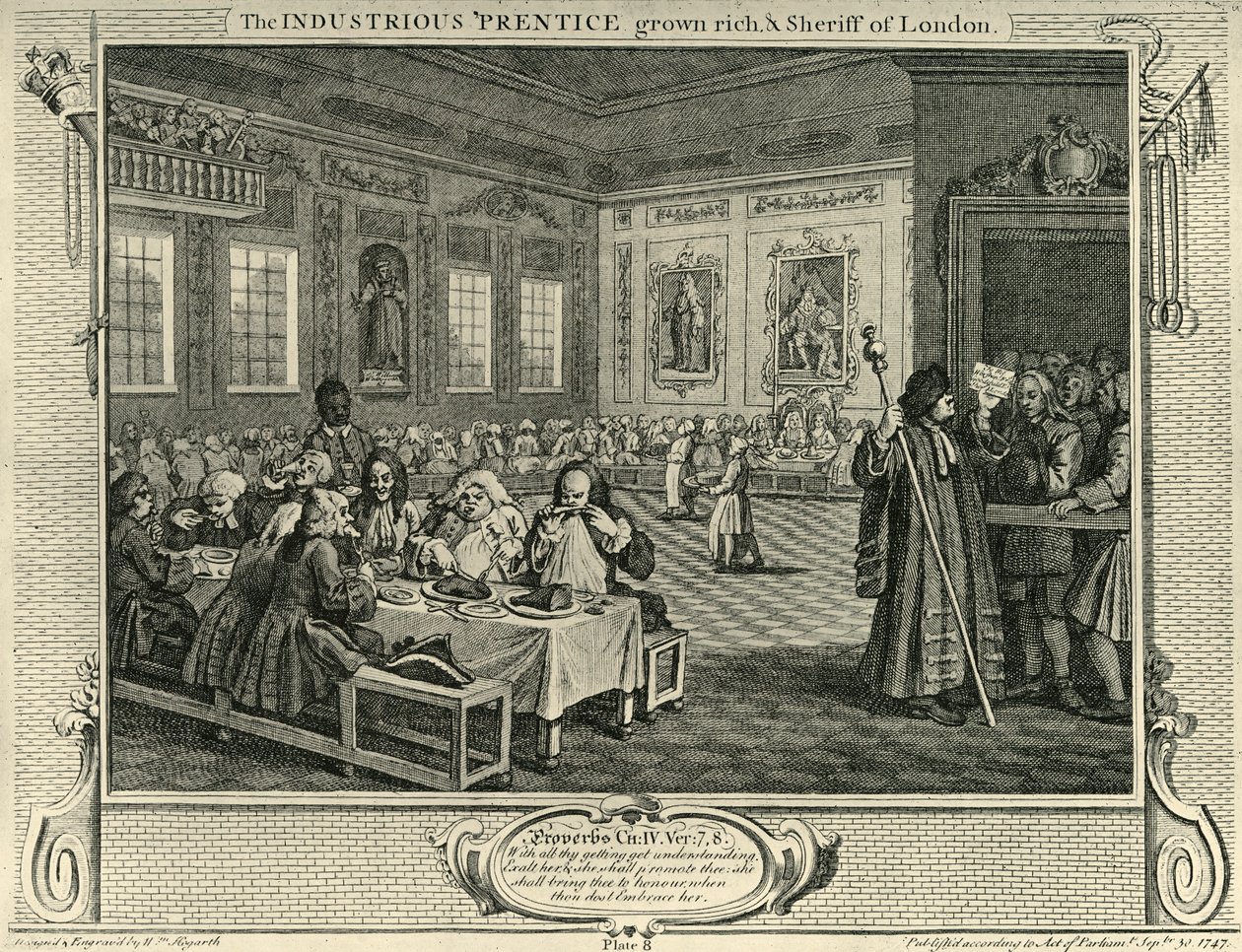 Stadtfest, 1747, 1925 von William Hogarth