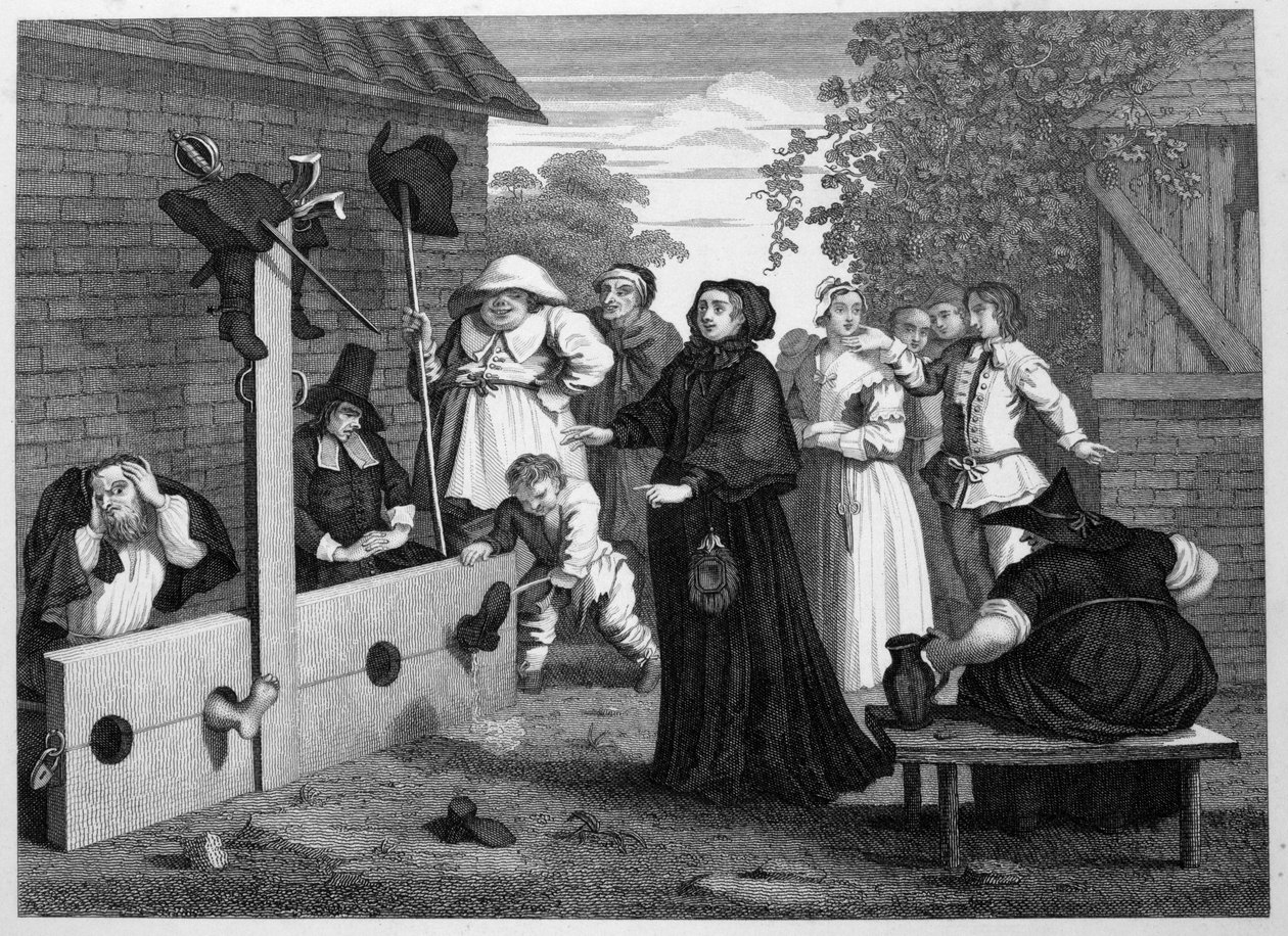 Hudibras und Ralpho im Pranger von William Hogarth
