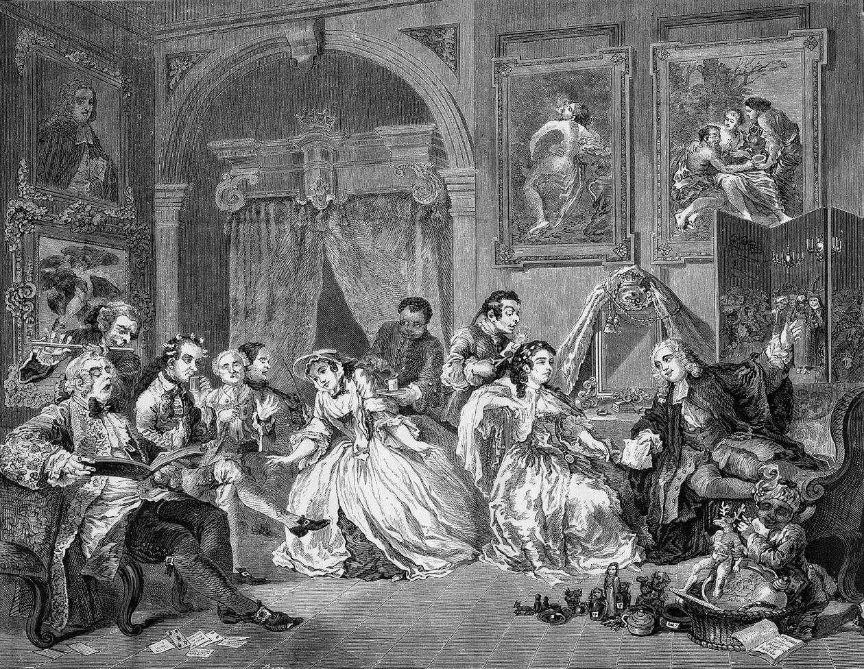 Die Heirat à la Mode von William Hogarth