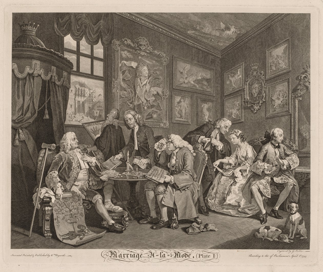 Heirat à la Mode von William Hogarth