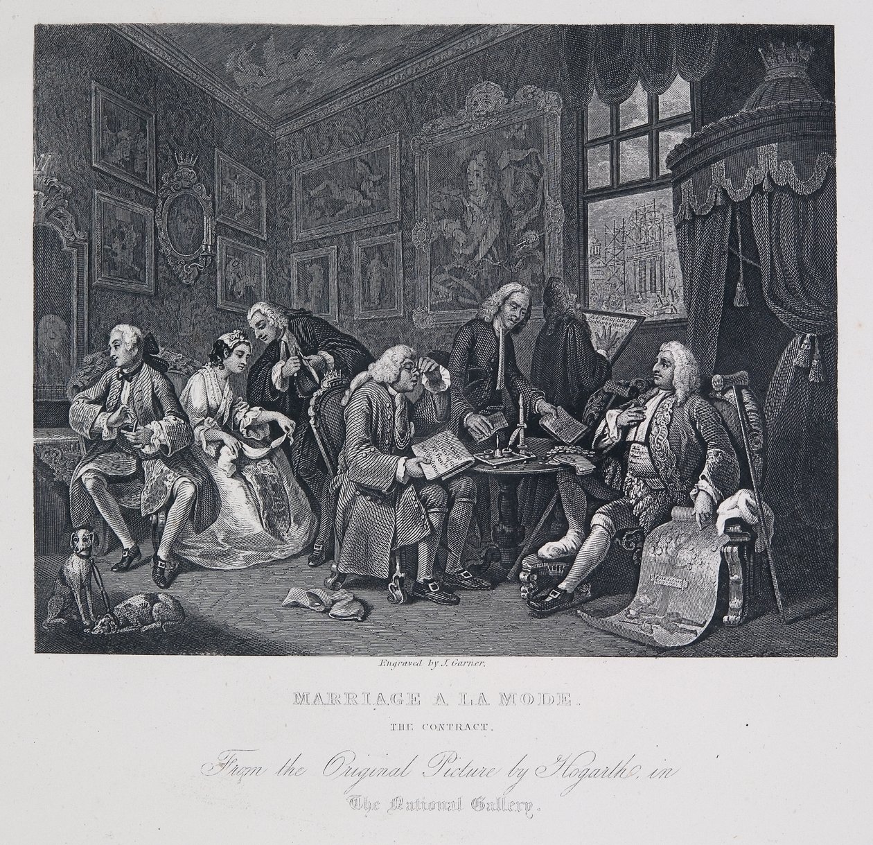 Heirat à la Mode: Der Vertrag von William Hogarth