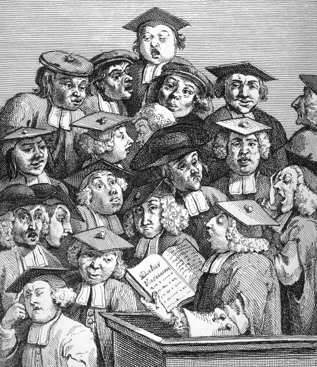 Gelehrte bei einer Vorlesung, 20. Januar 1736-37 von William Hogarth