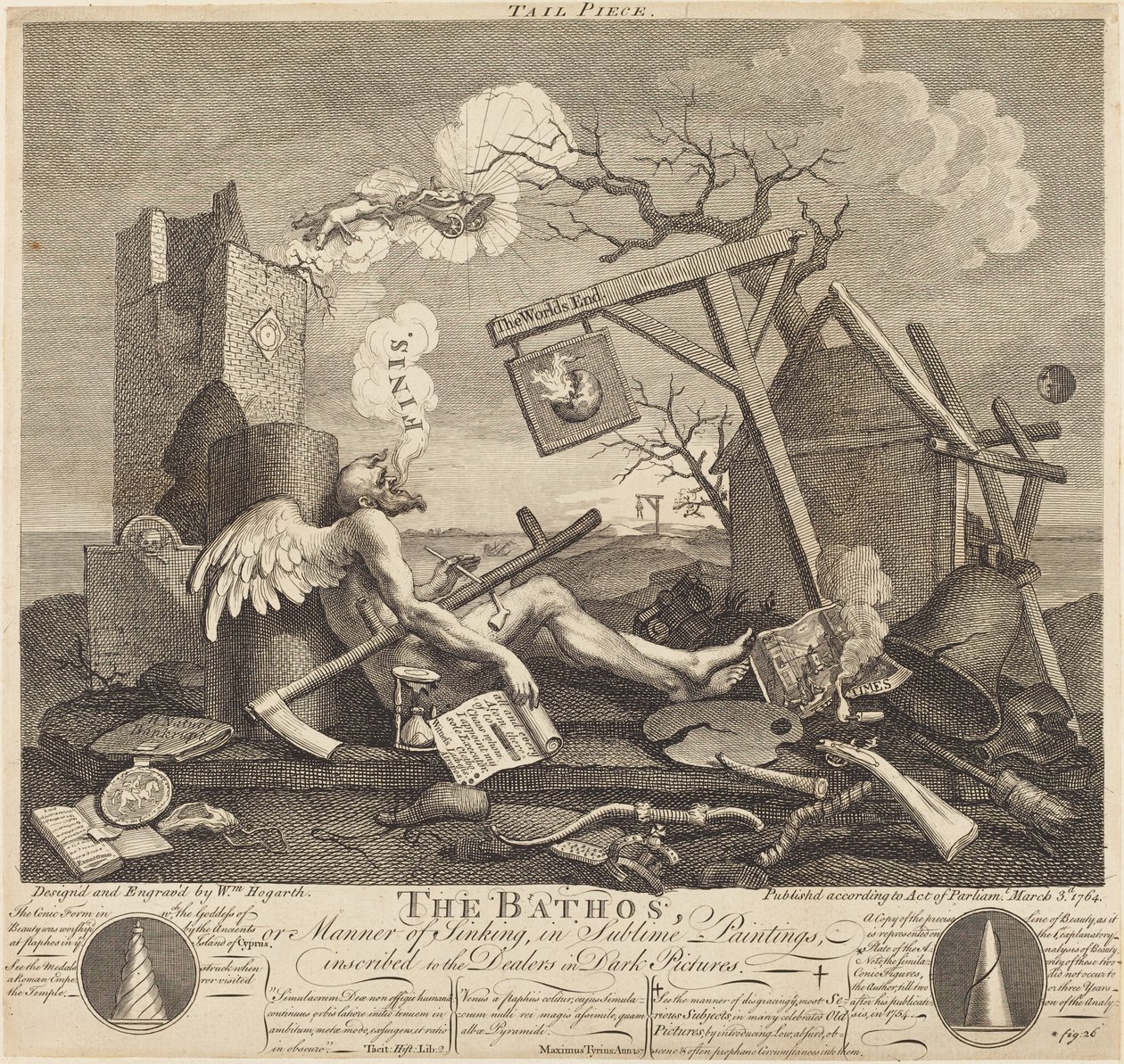 Schlussstück oder Der Bathos von William Hogarth