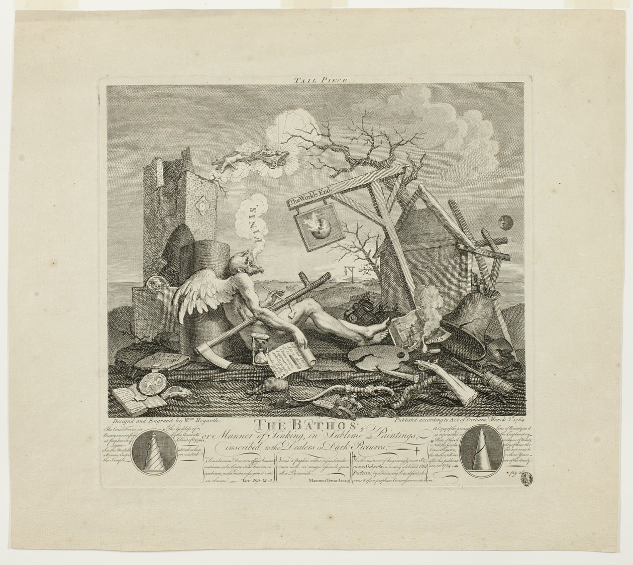 Schlussstück oder der Bathos von William Hogarth