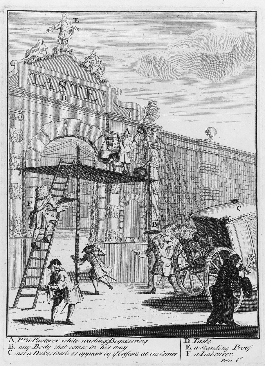 Geschmack, oder Burlington Gate, 1732 von William Hogarth